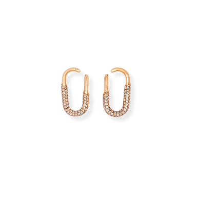 9ct gold diamond earrings