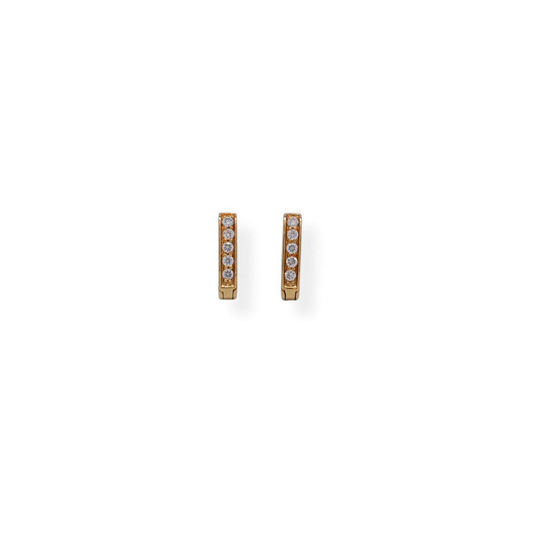 18ct gold diamond earrings