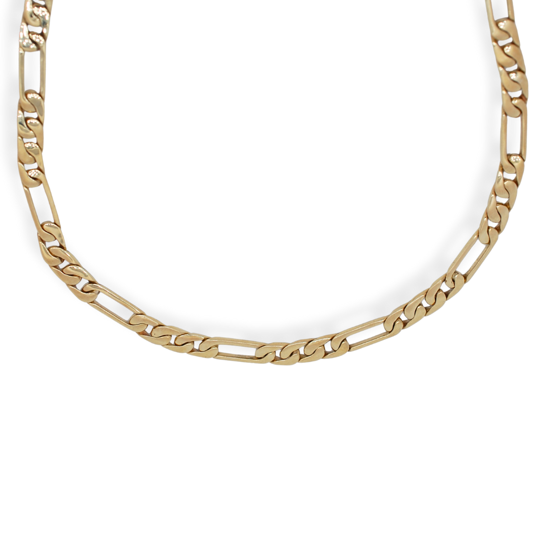 9ct gold figaro chain