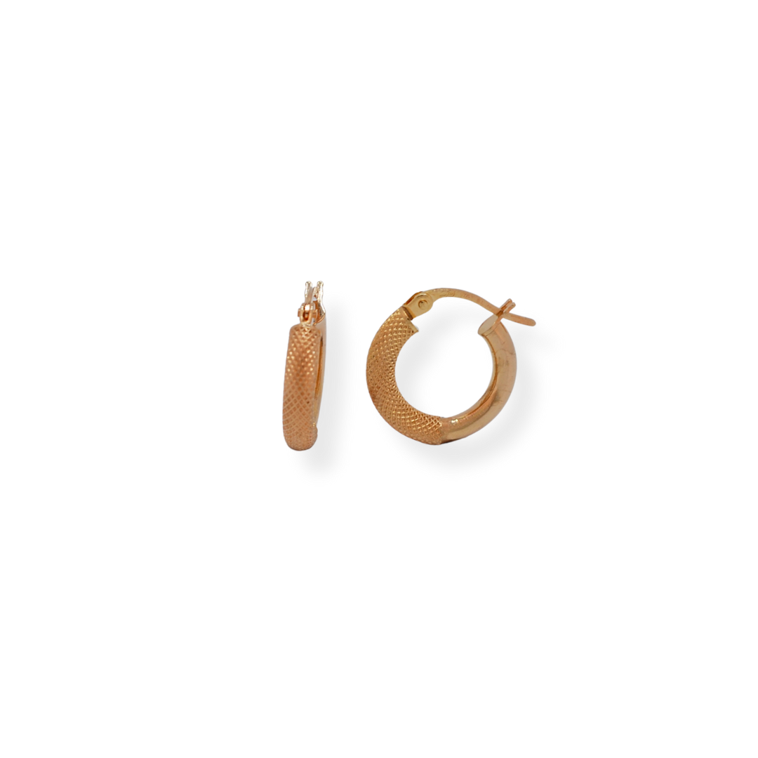 9ct gold hoop earrings
