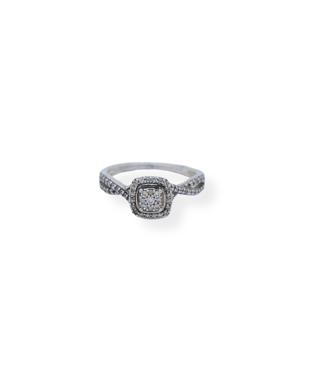 Silver cz ring