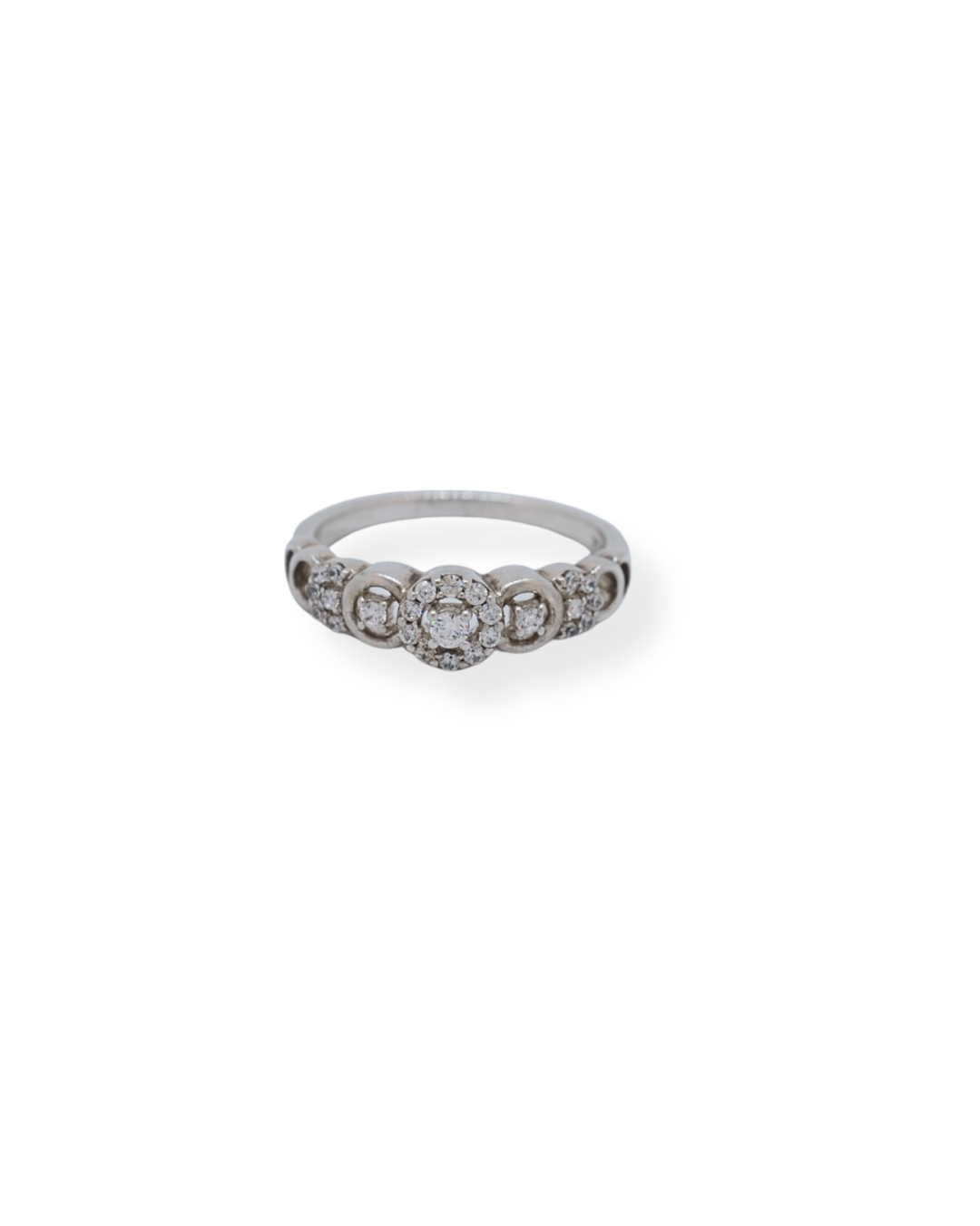 Silver cz ring
