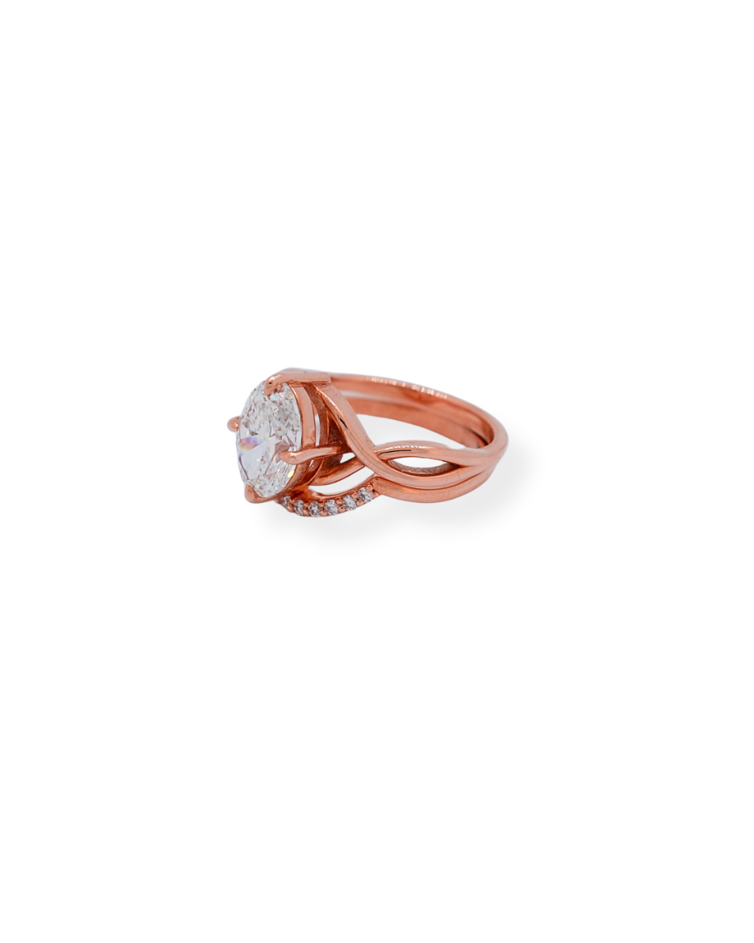9ct gold twinset diamond ring
