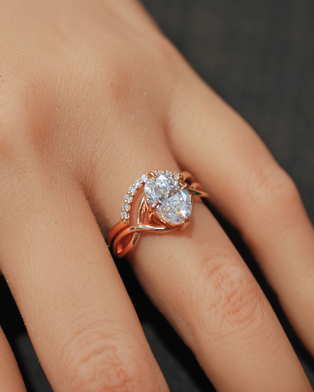 9ct gold twinset diamond ring