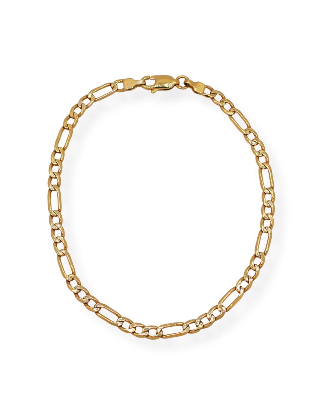9ct gold figaro bracelet