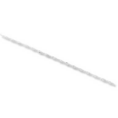 25cm silver anklet