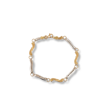 9ct 2/tone bracelet