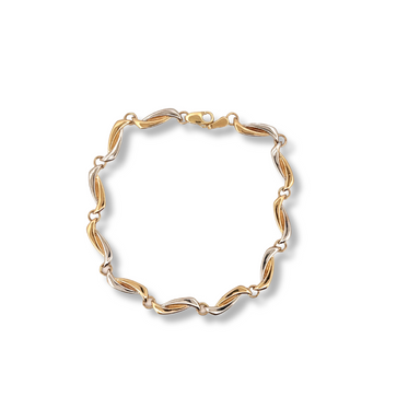 9ct 2/tone bracelet