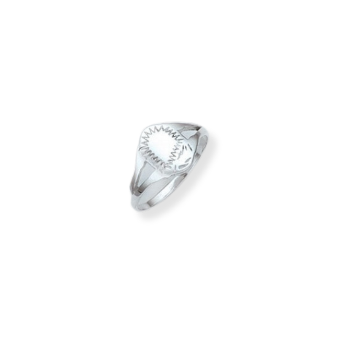 Silver baby Signet Ring — Crown Jewellers
