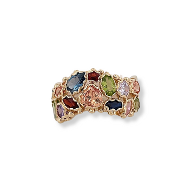 9ct Natural Stones Ring