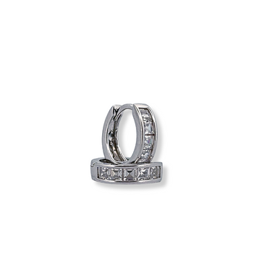 Silver cz earring