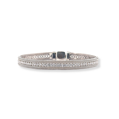 Silver cz bracelet