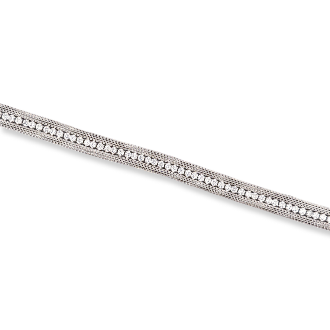 Silver cz bracelet
