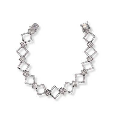 Silver cz bracelet