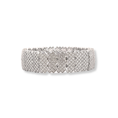 Silver cz tennis bracelet