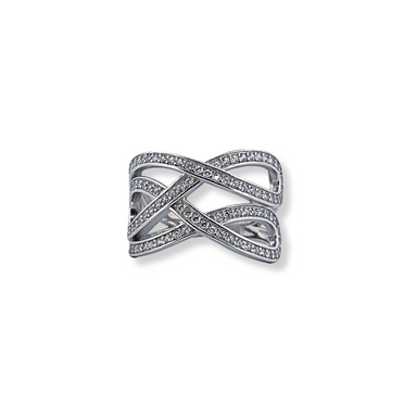 Silver cz ring