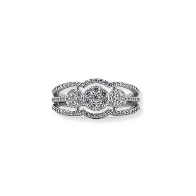 Silver cz ring