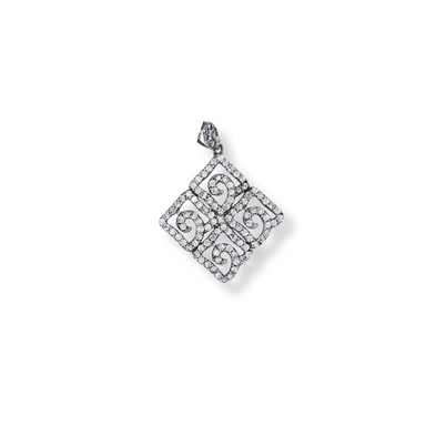 Silver cz pendant