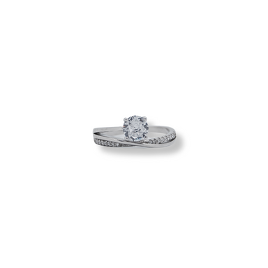 Silver cz ring