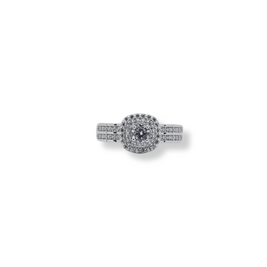 Silver cz ring
