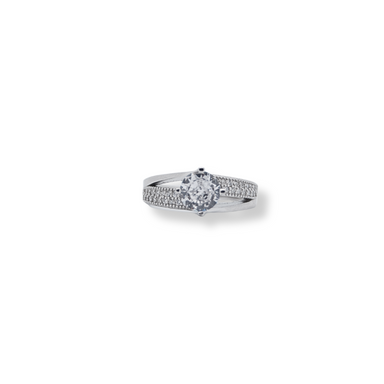 Silver cz ring