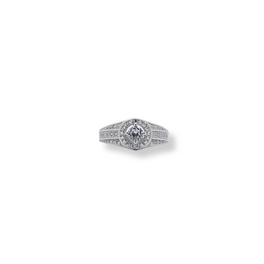 Silver cz ring