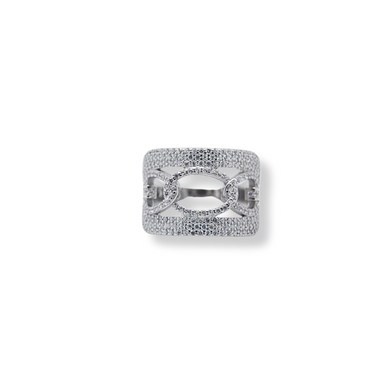 Silver cz ring
