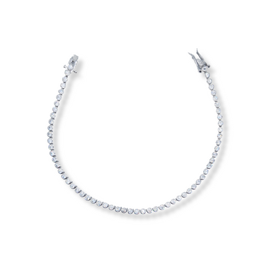 Silver cz bracelet