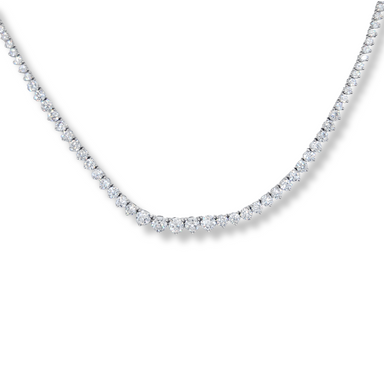 Silver cz necklace