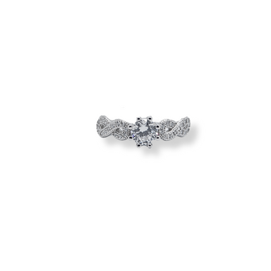 Silver cz ring