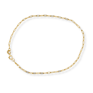 9ct gold anchor anklet
