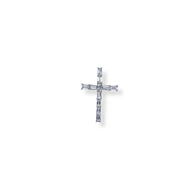 9ct gold cz cross
