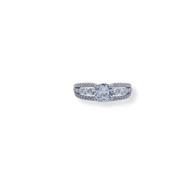 Silver cz ring