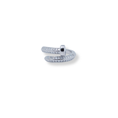 Silver cz ring