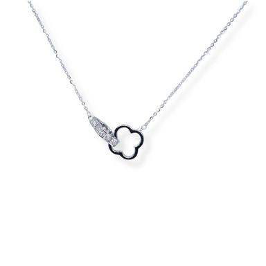 Silver cz necklace