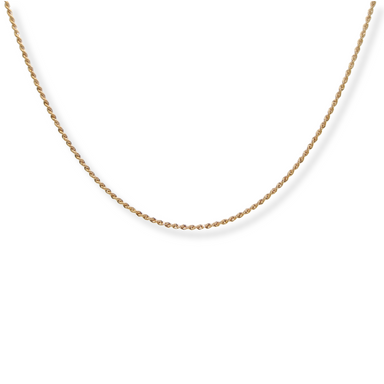 9ct gold rope necklace