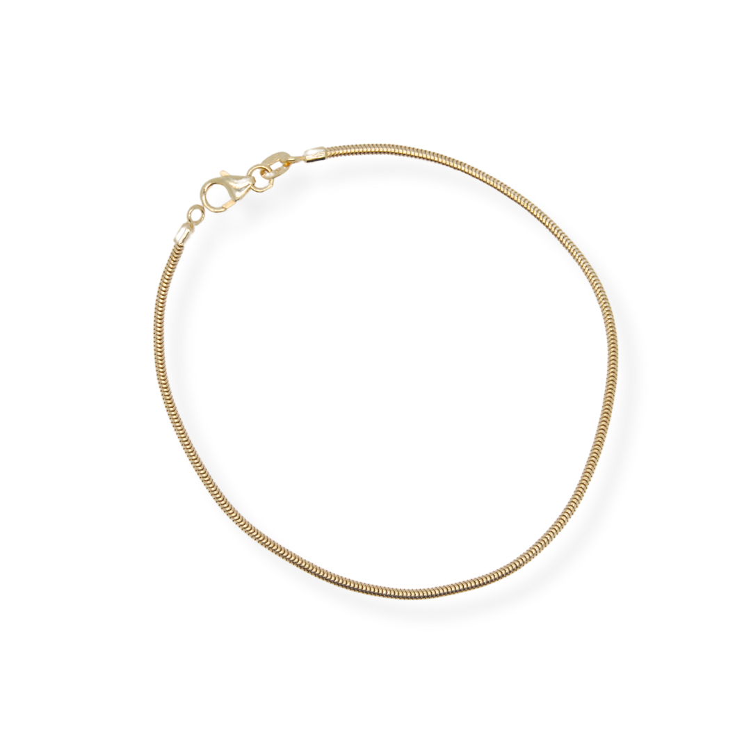 9ct gold snake bracelet