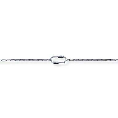 Silver paperclip bracelet