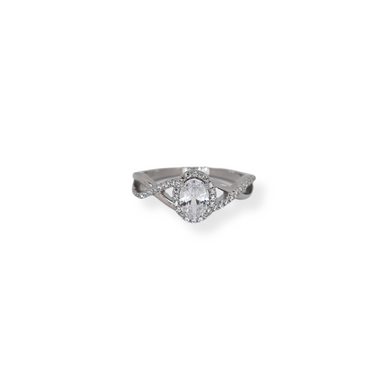 Silver cz ring