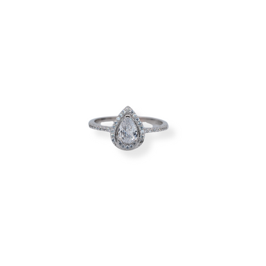 Silver cz ring