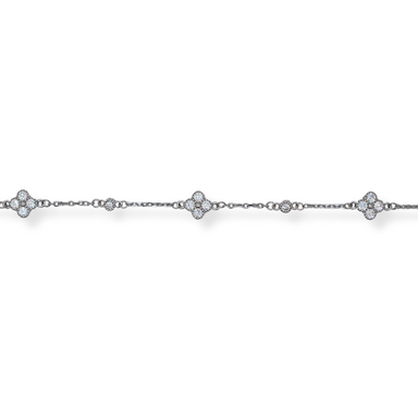 Silver cz bracelet