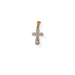 9ct 2/tone gold cross