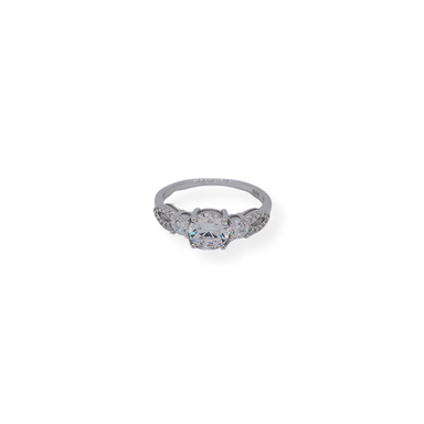 Silver cz ring