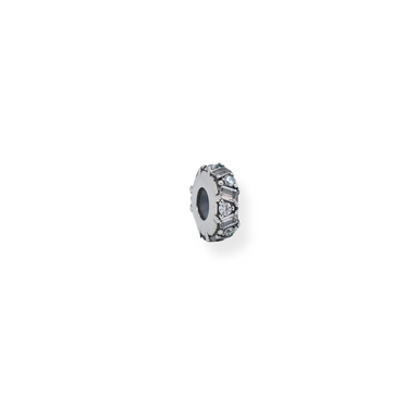 Silver cz charm