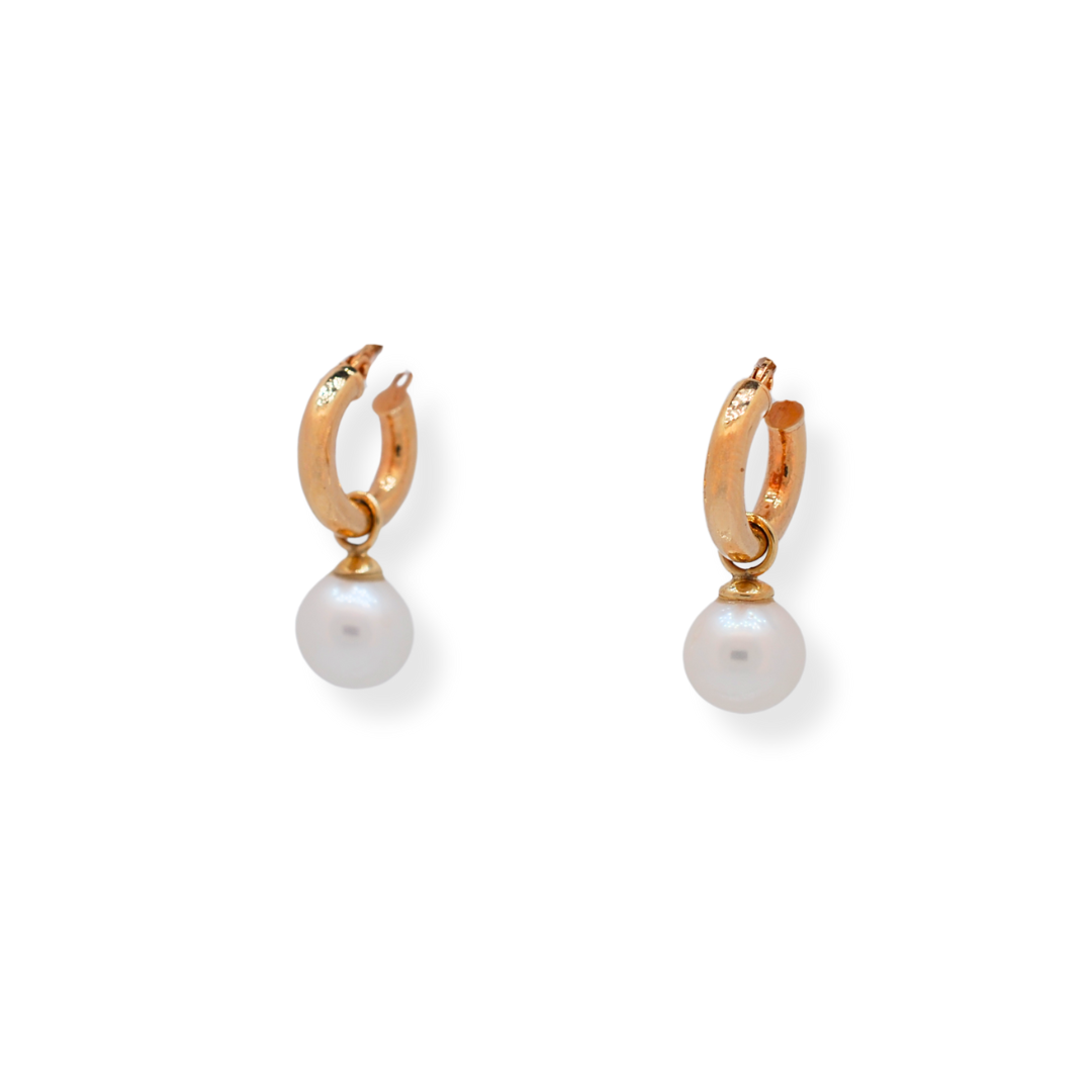 9ct gold pearl earrings