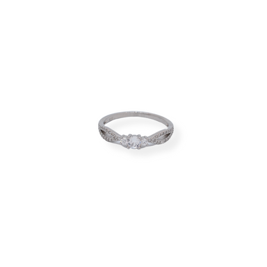 Silver cz ring