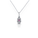 Silver cz Girl pendant necklace