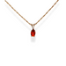 9ct gold orange cz pendant