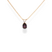 9ct gold purple cz pendant