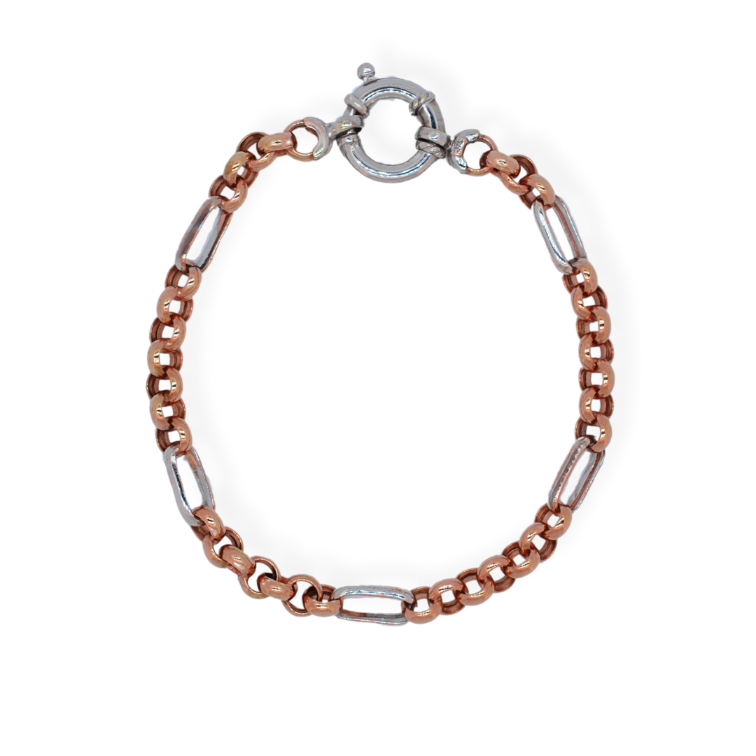 9ct 2/tone gold bracelet